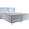 Juskys Boxspringbett Norfolk 180 x 200 cm – LED Produktbild-Vorschau 9