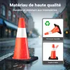 Wiltec Cône de signalisation 45 cm – 450 x 280 x 280 mm – Voir les images du produit 5