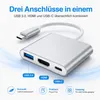USB-C auf HDMI Adapter 3-in-1 Hub – 4K 30Hz HDMI, USB 3.0 Produktbild-Vorschau 3