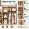 Flieks Etagenbett 90x200cm mit Kleiderschrank und Led, Produktbild-Vorschau 4
