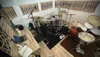 A recording studio with a drum kit and acoustic wall panels. Podgląd zdjęcia produktu