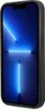 A black iPhone case with a blue screen is shown in a studio setting. Podgląd zdjęcia produktu