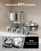 VEVOR Hot Pot Buffet-Speisenwärmer, runder Catering-Wärmer Produktbild-Vorschau 5