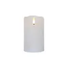 LED Echtwachs-Kerze ''Flamme Rustic'', weiß, 12.5x7.5cm, Produktbild-Vorschau 2