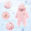 Baby Winter Overall Bärenoutfit Neugeborener Kapuzenmantel Produktbild-Vorschau 3