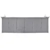vidaXL Coussin pour banc de jardin Gris 150x50x4 cm Tissu Voir les images du produit 14