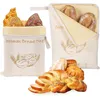 2er-Set Bienenwachs-Brotbeutel mit breitem Produktbild-Vorschau 1