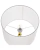 BELIANI Stehlampe Gold und Weiß Metall 148 cm runder Produktbild-Vorschau 6