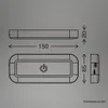Briloner Lumière sous meuble, lot de 2, sans fil, 15x6,5 Voir les images du produit 6