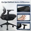 Chaise de bureau avec accoudoirs 4D et siège réglable Voir les images du produit 4