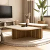 Couchtisch Luxe Beige Travertin Optik Braun 90x90 cm Produktbild-Vorschau 1