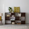 sweeek - Bücherregal 3 Regale 12 Fächer - Nussbaumfarben Produktbild-Vorschau 3