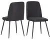 Albatros BONO Stoffstuhl Schwarz– 2er-Set Esszimmerstühle Produktbild-Vorschau 3