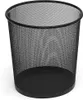 A black mesh waste bin with a solid black base, shown from a slightly elevated angle against a white background. Náhled obrázku produktu