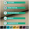 novely® RICKERT - Samtweicher Velours Polsterstoff mit Produktbild-Vorschau 2