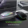 Bezdrôtová herná myš RGB - dobíjacia myš Bluetooth s LED Náhľad obrázku produktu 5