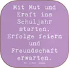 Mr. & Mrs. Panda Tischschoner Spruch Mutiger Schulanfang - Produktbild-Vorschau 1