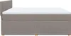 vidaXL Boxspringbett mit Matratze Taupe 200x200 cm Stoff Produktbild-Vorschau 7