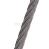 A close-up of a steel cable against a white background. Produktbild-Vorschau