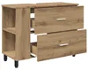vidaXL Umyvadlová skříňka Artisan – dub 80 x 35 x 60 cm, Náhled obrázku produktu 4
