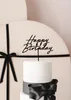 Cake Topper Happy Birthday 18x16cm Schwarz Produktbild-Vorschau 3
