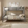 Homestyle4u Poschodová posteľ 90x200 a 140x200 podkrovná Náhľad obrázku produktu 16