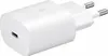A white Samsung USB-C 25W fast charger is shown against a white background. Anteprima dell’immagine prodotto