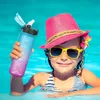 Gourde pour enfants 500ml avec paille Marqueurs de temps Voir les images du produit 6