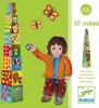 A child is playing with stacking cubes, with butterflies in the background. Anteprima dell’immagine prodotto