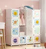 SONGMICS Kleiderschrank Kinderregal mit 16 Würfeln, 4 Produktbild-Vorschau 1