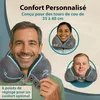 FLOWZOOM COMFY Coussin de voyage memory foam 360°, gris Voir les images du produit 2