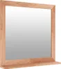 vidaXL Lustro ścienne 55x55 cm z litego drewna orzechowego Podgląd zdjęcia produktu 3