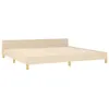 vidaXL Struttura letto senza materasso crema 200x200 cm Anteprima dell’immagine prodotto 4