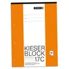 A product shot of an orange and white notebook or pad. Podgląd zdjęcia produktu