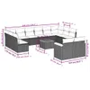 Design 13-tlg. Garten-Sofagarnitur mit Kissen Beige Poly Produktbild-Vorschau 8