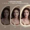 S'AFIELINA Miroir de salle de bain, Interrupteur LED Voir les images du produit 8