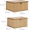 Cestino portaoggetti Relaxdays, set da 2, 2 misure, con Anteprima dell’immagine prodotto 4