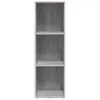 Bücherschrank/TV-Schrank Grau Sonoma 36x30x114 cm Produktbild-Vorschau 4