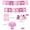 BRUBAKER Welcome Baby Girlande für Jungen und Mädchen - Produktbild-Vorschau 3