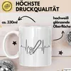 Kettensäge Herzschlag Tasse Waldarbeiter Geschenk Lustige Produktbild-Vorschau 3