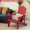 COSTWAY Chaise Adirondack avec porte-boisson, chaise de Voir les images du produit 2