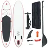 vidaXL Stand Up Paddle Surfboard SUP Gonflable Rouge et Voir les images du produit 7