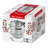 A product box for a steam juicer, featuring an image of the juicer and fruit illustrations. Náhľad obrázku produktu
