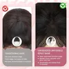 Caschetto clip-on in capelli veri, frangia laterale, color Anteprima dell’immagine prodotto 6