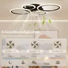 HOMCOM LED Deckenleuchte mit Ventilator, Leise DC Motor, 6 Produktbild-Vorschau 5