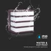Lampada da parete per esterni V-TAC 8W LED IP65 120x120 Anteprima dell’immagine prodotto 3