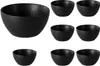 Müslischalen - Ø 14 cm - Schwarz matt - Steingut - 8er Set Produktbild-Vorschau 1