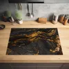 KitchenYeah© Herdabdeckplatte Marmor - Limette - Schwarz - Produktbild-Vorschau 2