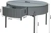 Couchtisch 'Rill' mit Schublade rund Metallbeine 36 x Ø60 Produktbild-Vorschau 6