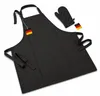 Grillschürze Küchenschürze mit Ofenhandschuh 2teilig im Set Produktbild-Vorschau 1